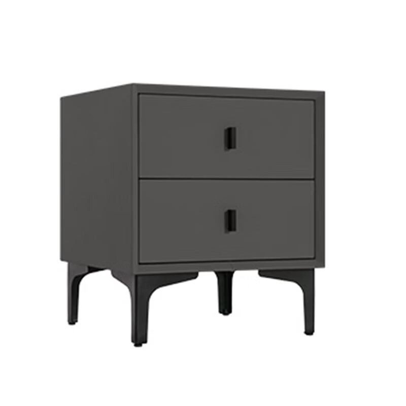 喜临门现代简约床头柜 双屉床头柜 XG2303墨灰 XG2302米白色