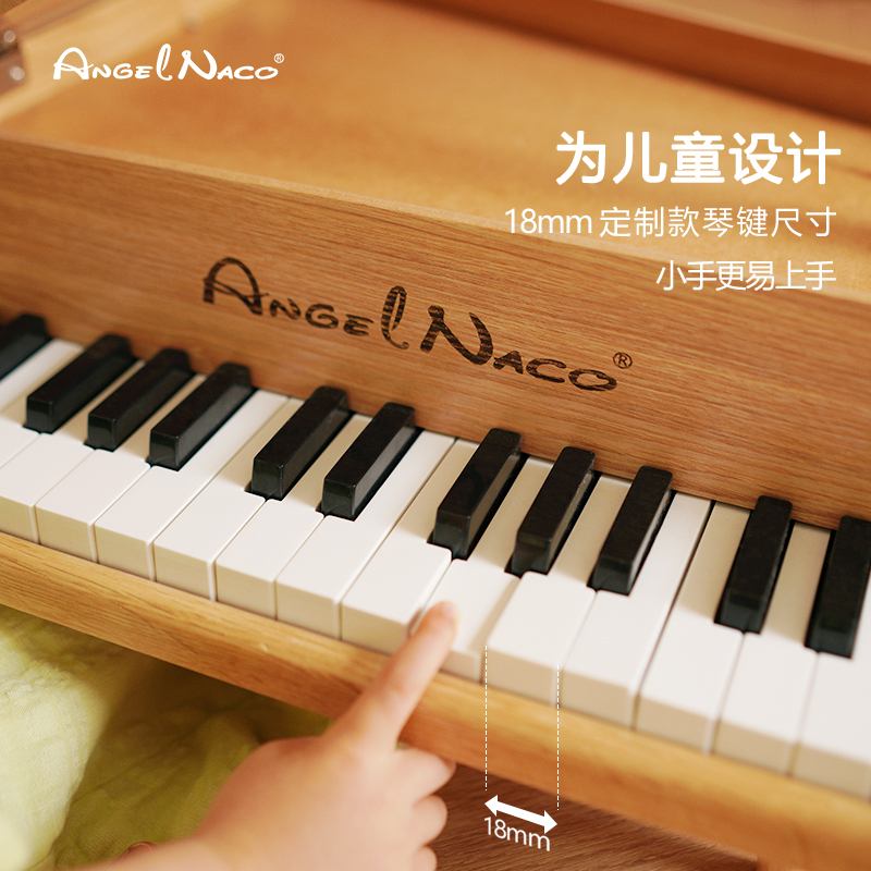 AngelNaco儿童钢琴玩具电子琴儿童初学宝宝迷你小钢琴乐器送