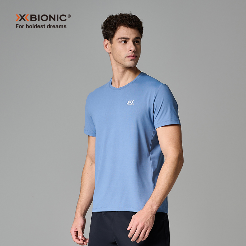 X-BIONIC蜂鸟短袖T恤 夏季运动休闲防晒透气T恤 男款圆领短袖衫男