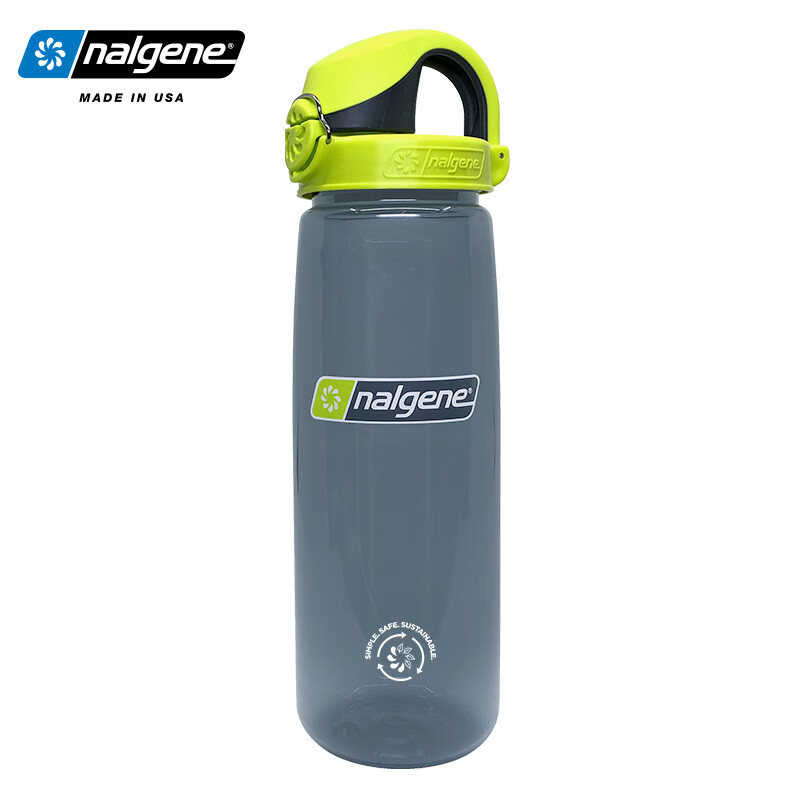 乐基因（nalgene）随手杯tritan塑料水壶大容量夏季户外运动便携耐高温美国 5565-1824深灰色 650ml