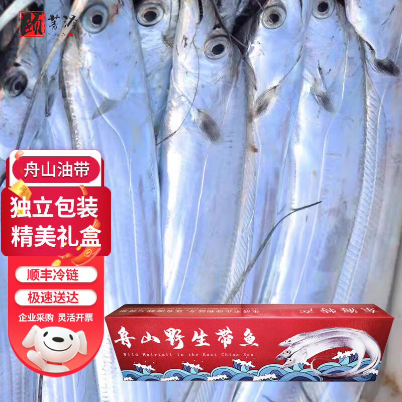 颐菁泽东海舟山小眼带鱼  钓带 海捕带鱼特级带鱼 鱼类 生鲜 特级钓带4斤(3-5两/条)