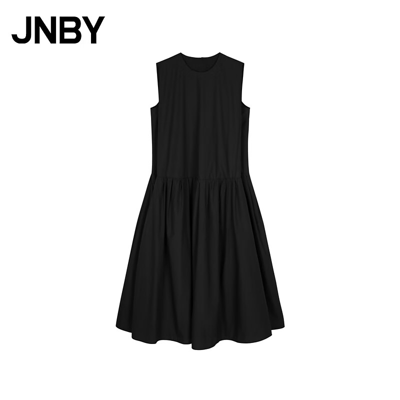 JNBY24秋连衣裙无袖圆领A型5O7G15550 001/本黑 XS