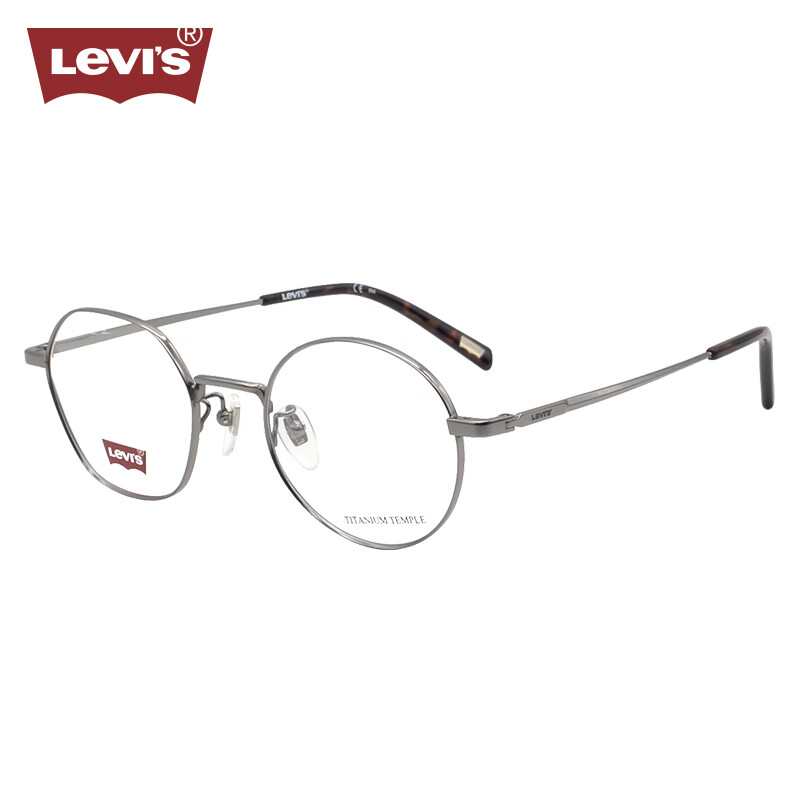 李维斯（Levi's）近视眼镜框架LV7105/6LB+依视路爱赞全晰膜御1.74 6LB枪灰色