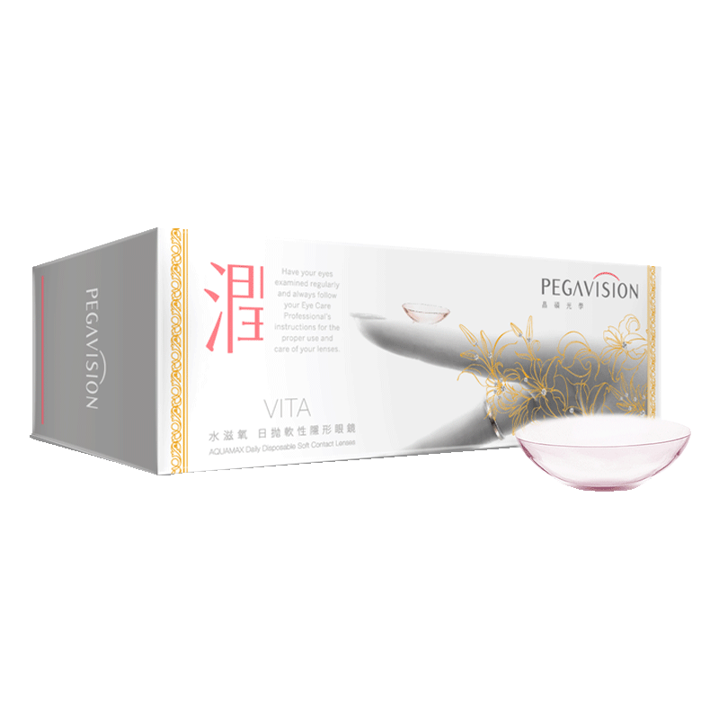 【小粉片】晶硕B12小粉片透明近视一次性隐形眼镜日抛30片 100