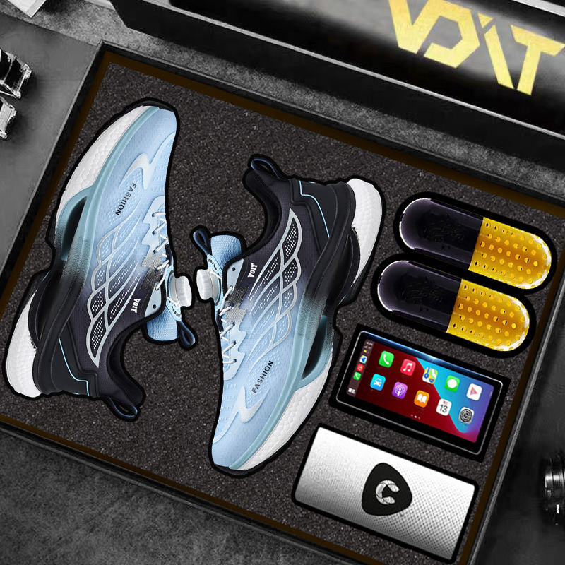 沃特竞速男款跑步春夏防水专业超轻减震青少年运动鞋男童跑鞋