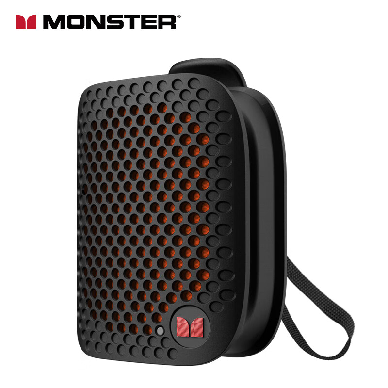 魔声（Monster）M3无线蓝牙音箱便携式户外音响 低音炮 电脑音响 IPX7防水设计 迷你音响桌面家用电脑音响家庭影院 黑色