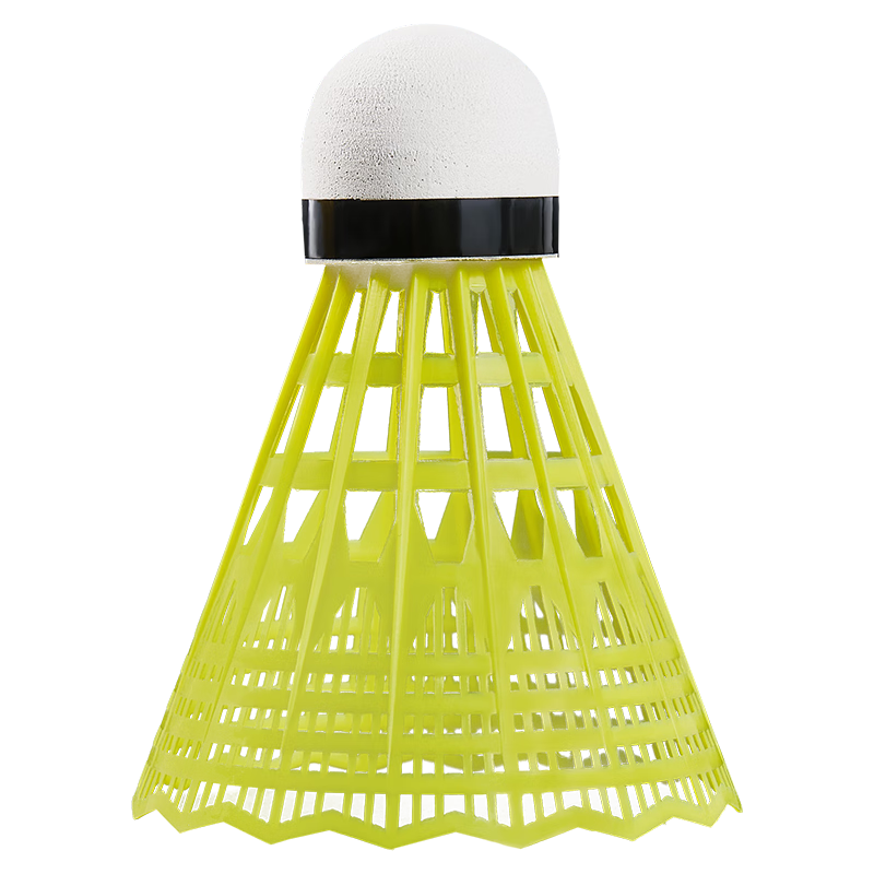 克洛斯威尼龙塑料羽毛球室外防风耐用型耐打不烂黄色尼龙球 尼龙球 6个装