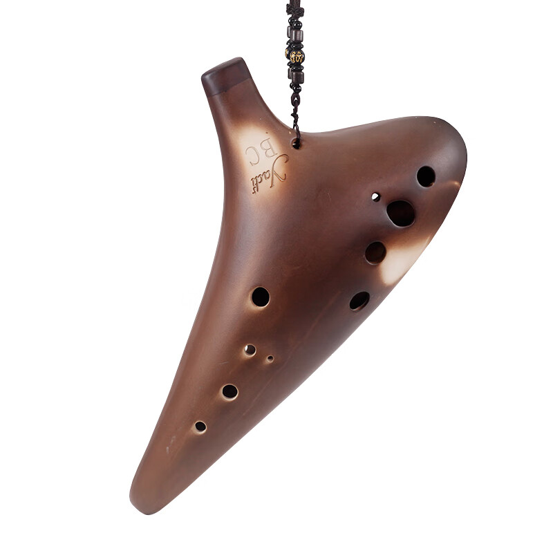 雅的陶笛12孔BC低音c调十二孔陶笛素烧专业演奏级民族乐器 12孔BC【素烧】浑厚沧桑