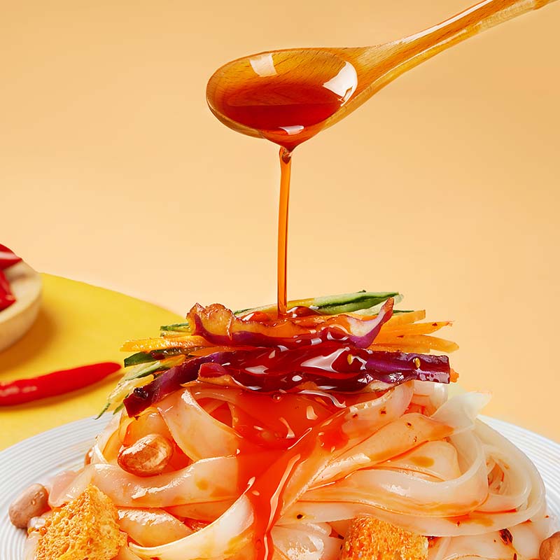 大龙燚红油凉皮四川干拌麻酱米皮开袋即食非油炸手工袋装懒人速食