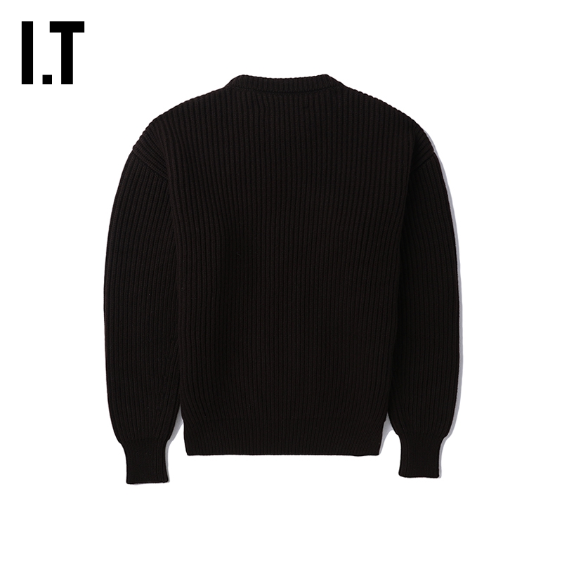 IT JIL SANDER男装圆领针织衫简约复古纯色羊毛衫毛衣0153ML