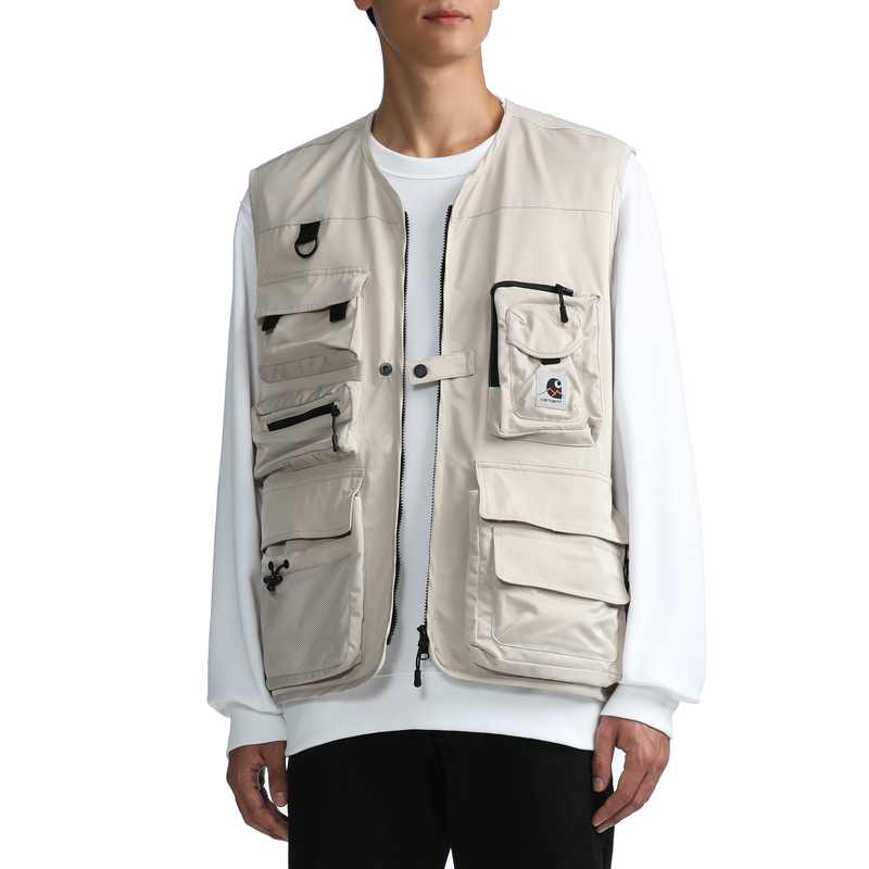 Carhartt WIP机能马甲男装秋冬户外山脉LOGO标签防泼水布212002H