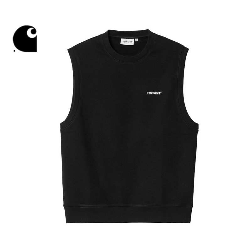 Carhartt WIP马甲男装春季经典LOGO字母刺绣水洗针织卡哈特33084M