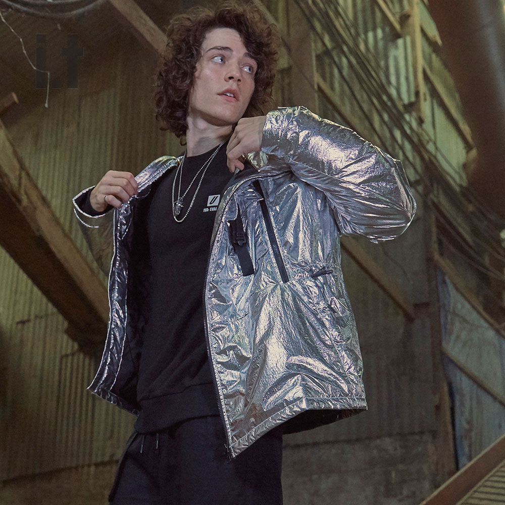 it UNDERGARDEN男装连帽棉服外套冬季休闲潮流拉链饰7117MAD