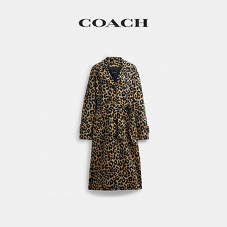 COACH/蔻驰女士豹纹宽大型风衣