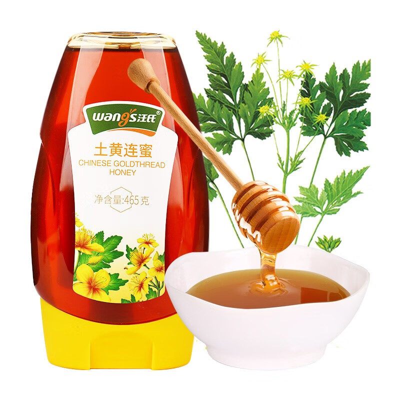汪氏蜂蜜 土黄连纯蜂蜜 土黄连蜂蜜465g*1