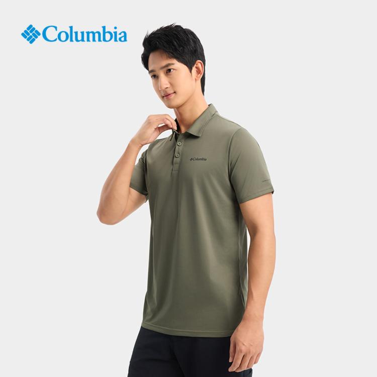 哥伦比亚户外春夏男速干吸湿休闲POLO衫短袖T恤
