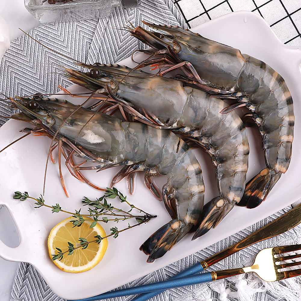 泰国黑虎虾2030规格3斤装特大号冻虾大虾无冰