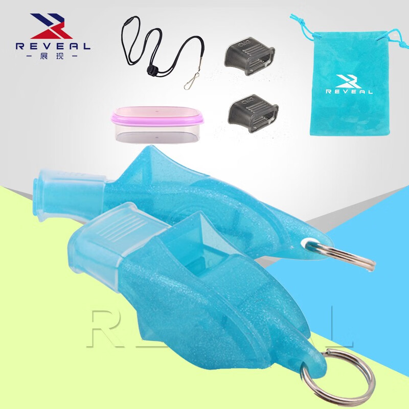 展现（zhanxian）口哨户外无核海豚口哨体育老师运动篮球足球排球跑步训练比赛裁判哨子室内外口哨 初级款 浅蓝