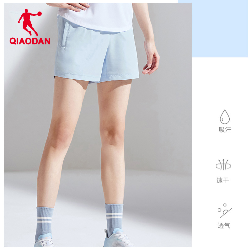 中国乔丹短裤女2024夏季运动宽松休闲女士透气梭织裤裤子