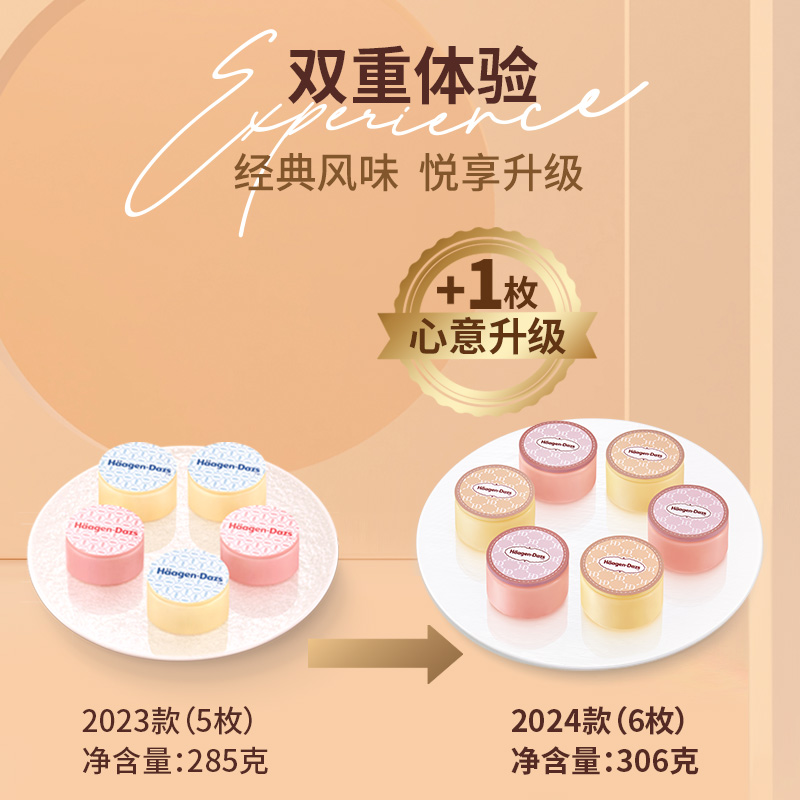 【中秋礼盒】哈根达斯玲珑心意冰淇淋经典款中秋礼盒纸质券