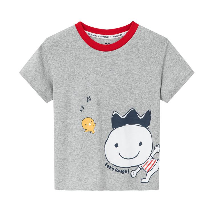 阿路和如 allo&lugh【可爱舒适】儿童装男童短袖T恤时尚宽松设计款