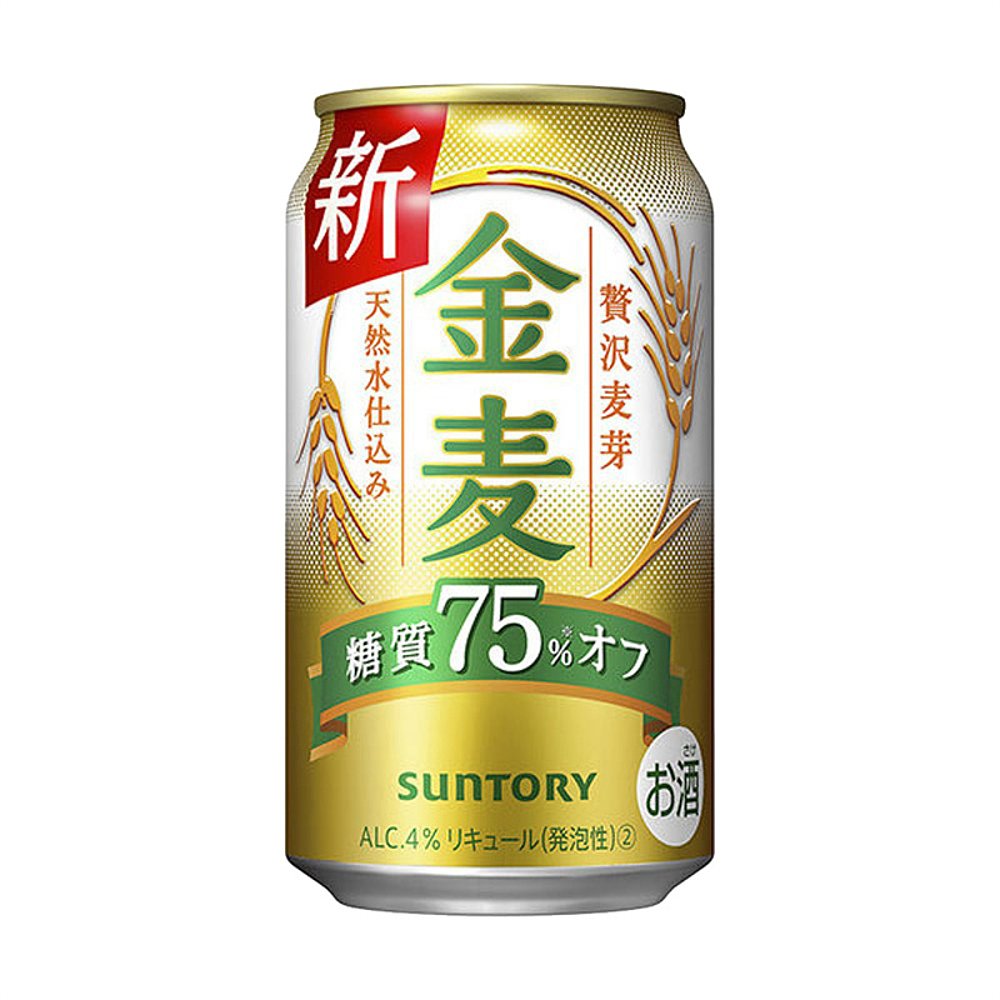 三得利SUNTORY新啤酒金麦拉格金75％减糖