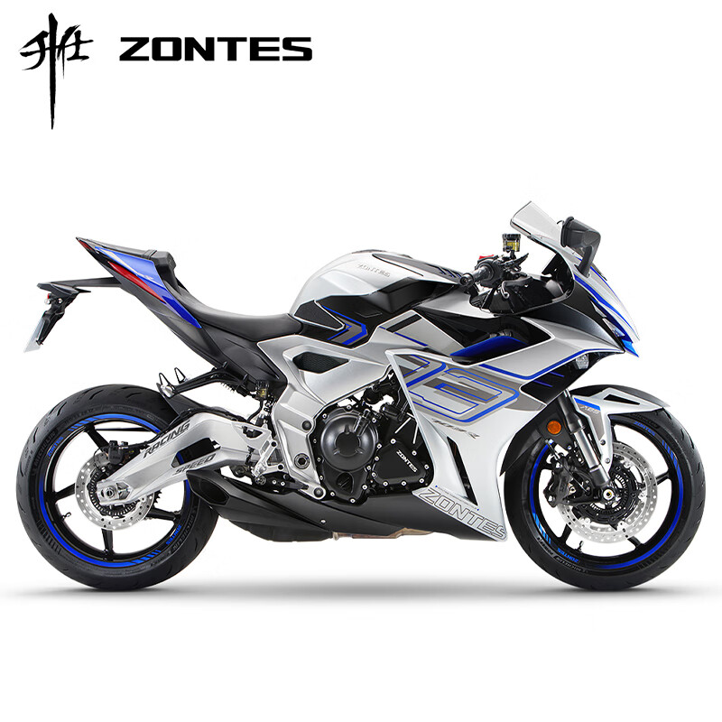 升仕ZONTES 703RR 仿赛摩托车水冷三缸699cc（付款后45天内） 亮银