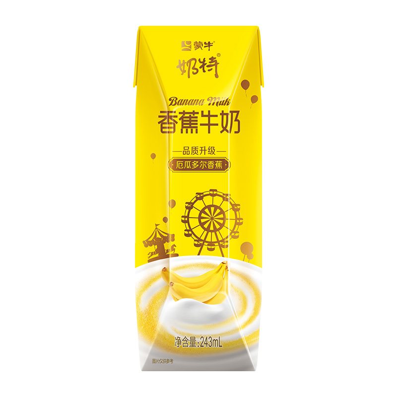 蒙牛奶特香蕉风味牛奶243ml*1盒