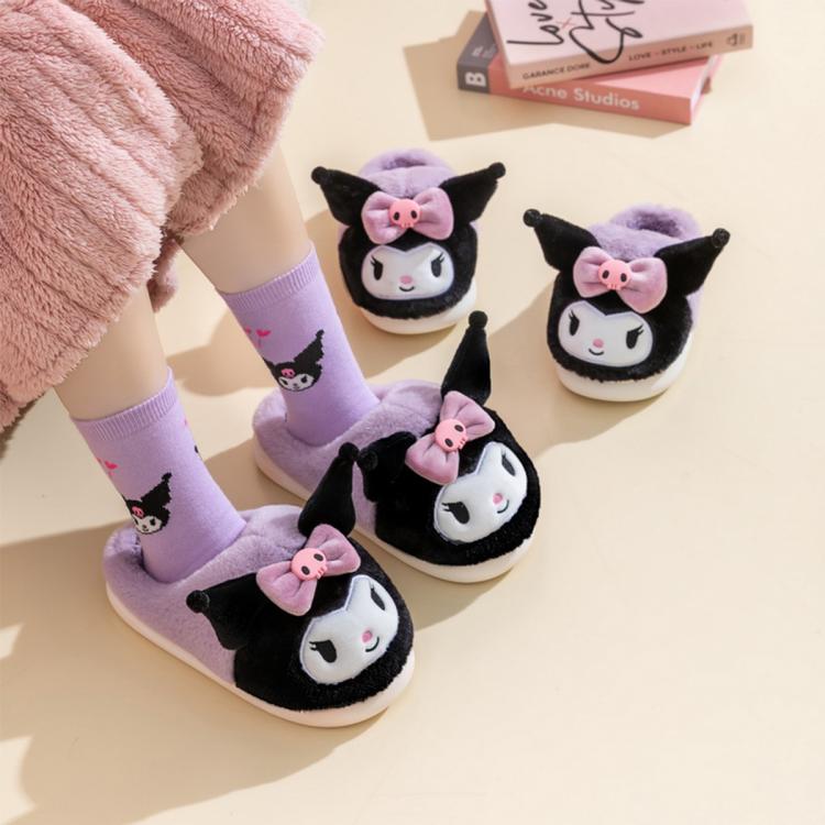 凯蒂猫 Hello Kitty【ip联名款】亲子款棉拖鞋冬季儿童室内防滑小孩保暖女童拖鞋