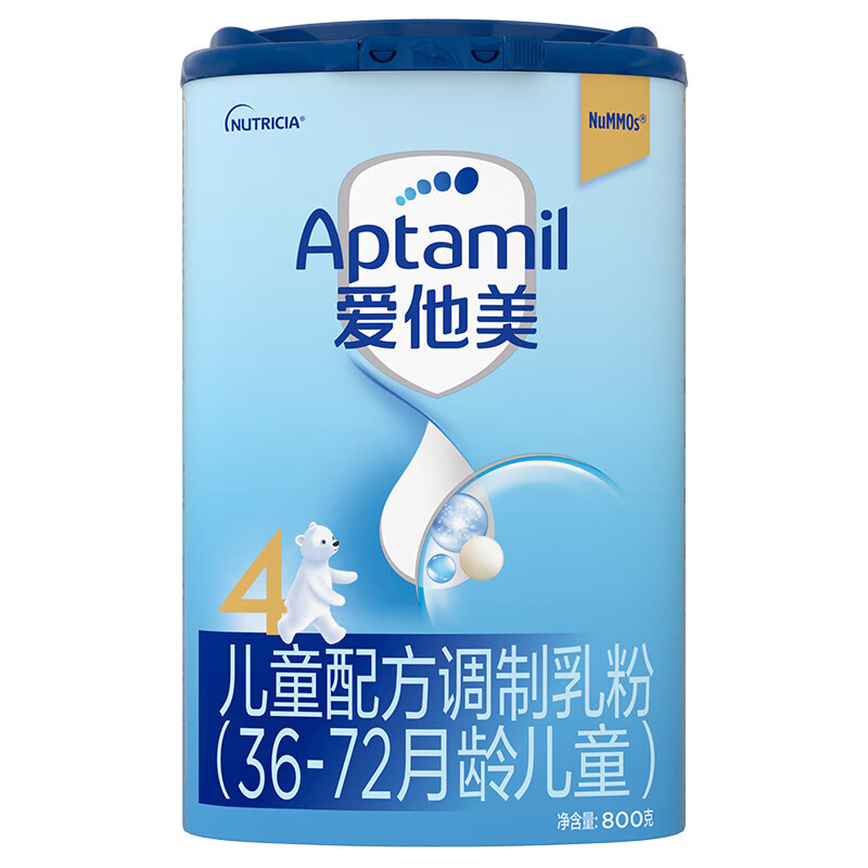 爱他美（Aptamil）儿童奶粉配方调制乳粉自护力（36–72月龄   4段） 800g