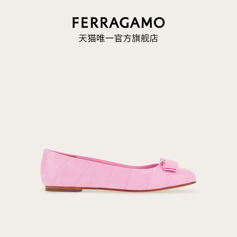 【限时优惠】FERRAGAMO菲拉格慕Vara蝴蝶结芭蕾舞平底鞋