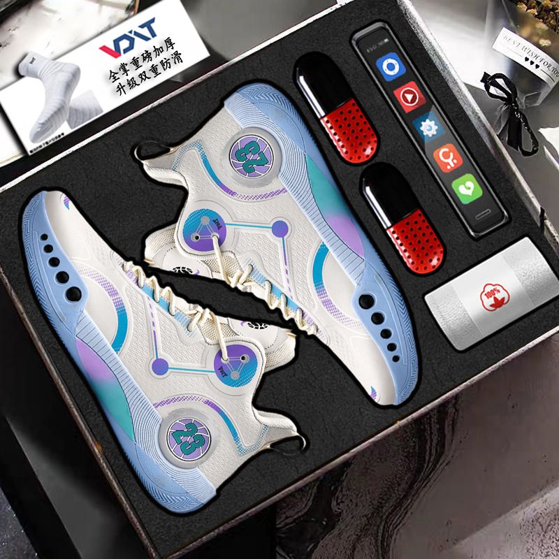 沃特毒液篮球鞋男回弹科技2023四季防滑实战中小运动球鞋