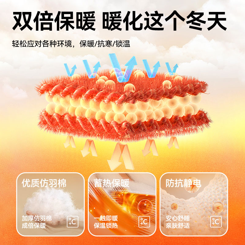 伯希和睡袋成人秋冬季户外露营男加厚双人保暖防寒羽绒棉午休家用