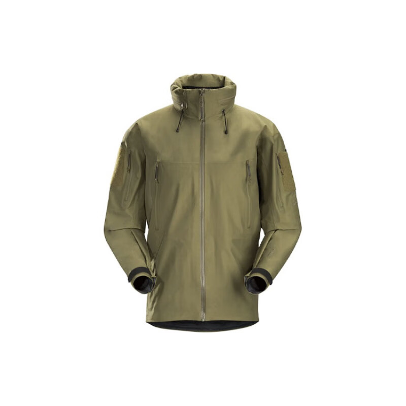 始祖鸟（ARC’TERYX）Arcteryx始祖鸟 军鸟 Leaf ALPHA JACKET GEN2 防水透气纯色高领 棕黄色/ XS