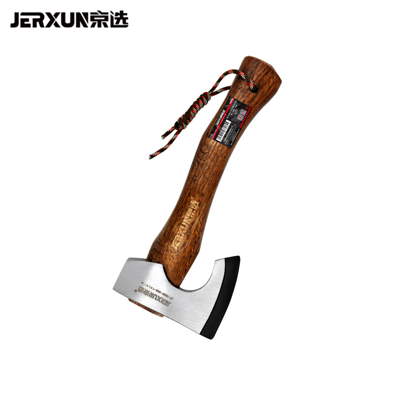 京选（JERXUN）560g木工斧头劈柴钢刃斧户外野营砍树家用剁骨木工多功能斧子
