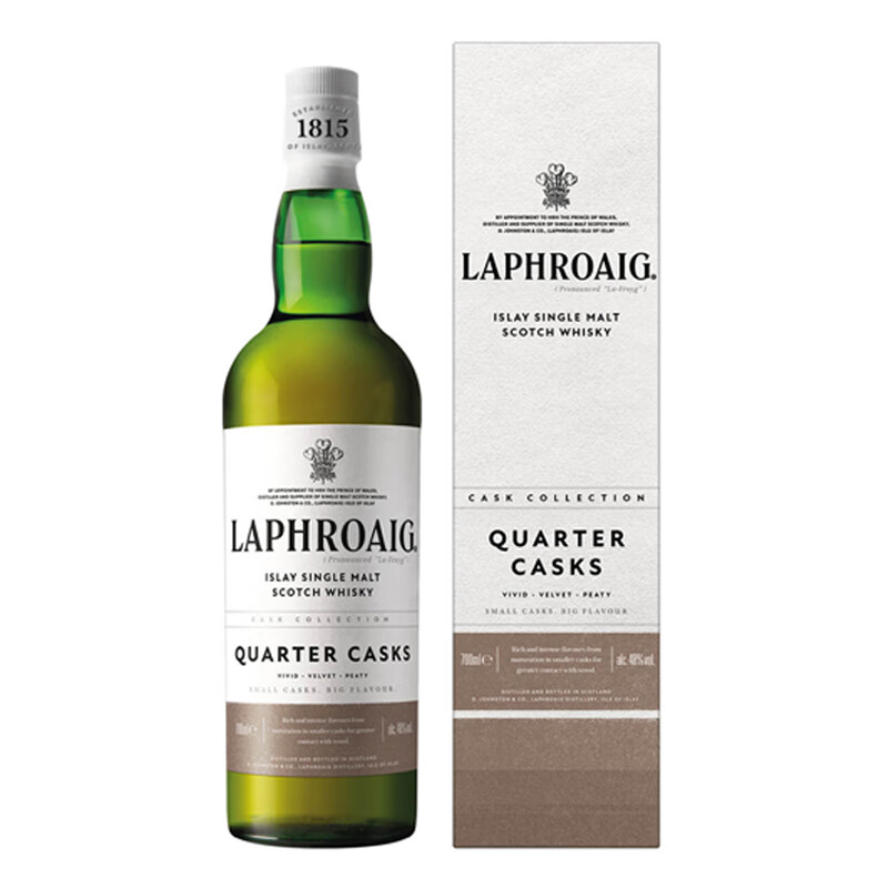 拉弗格（Laphroaig）名企严选 单一麦芽苏格兰威士忌洋酒艾莱岛 10年精选精锐夸特桶