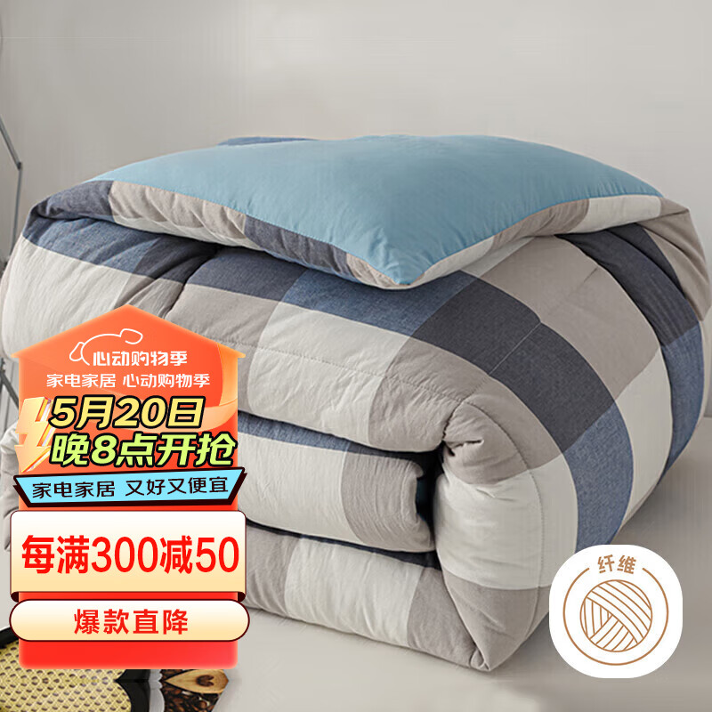 艾薇抗菌纤维被 冬季被子4.5斤cm