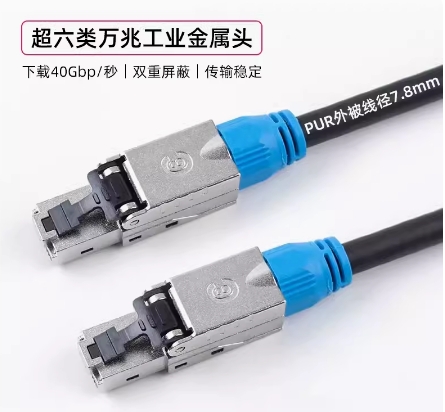 永定工业Profinet伺服EtherCat6A双屏蔽高柔超六类变频器预制网线