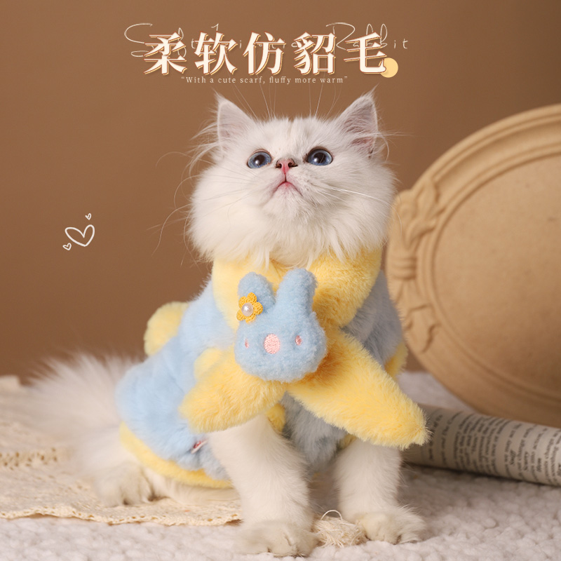 猫咪衣服秋冬保暖布偶过冬小猫幼猫冬装可爱加绒冬天猫猫宠物冬季