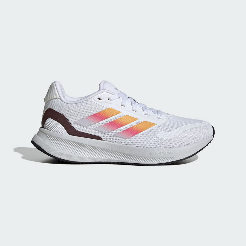 阿迪达斯 （adidas） 青少年网面透气系带轻便减震跑步鞋 IE8588 白色 38.5码 