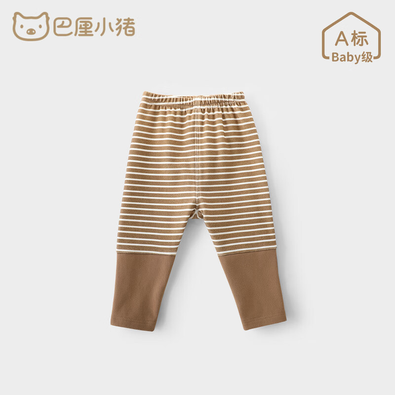 巴厘小猪（BALIPIG）儿童打底裤女童休闲裤春秋季婴幼儿春装长裤 奶咖 73 cm