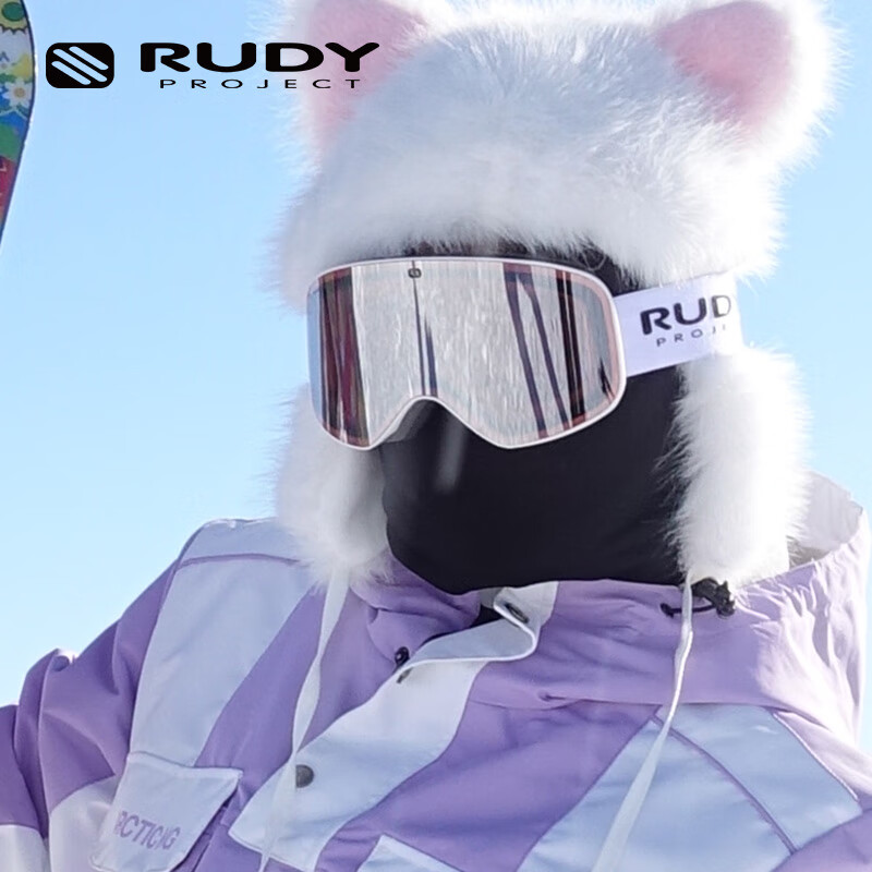 RUDY PROJECT滑雪镜男女防风防雾双层护目镜高清抗UV柱面单双板雪地装备SKERMO