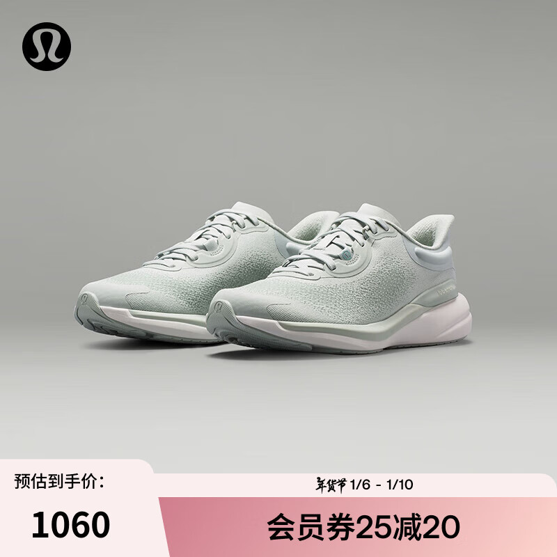 lululemon丨chargefeel 2 女士低帮综合跑训鞋 LW9EQ0S 清澈绿/白/磨砂青蓝 38.5