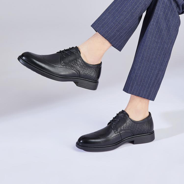【头层牛皮】男士商务皮鞋正装鞋系带通勤男皮鞋