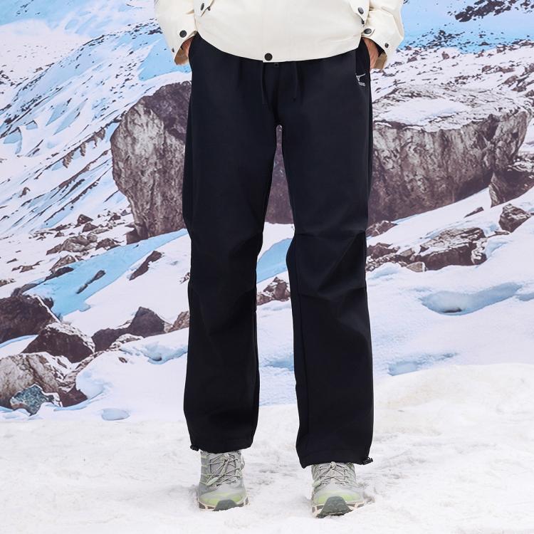 美津浓 Mizuno户外登山徒步男士秋冬宽松可束脚秋冬防风登山裤跑步运动休闲长裤