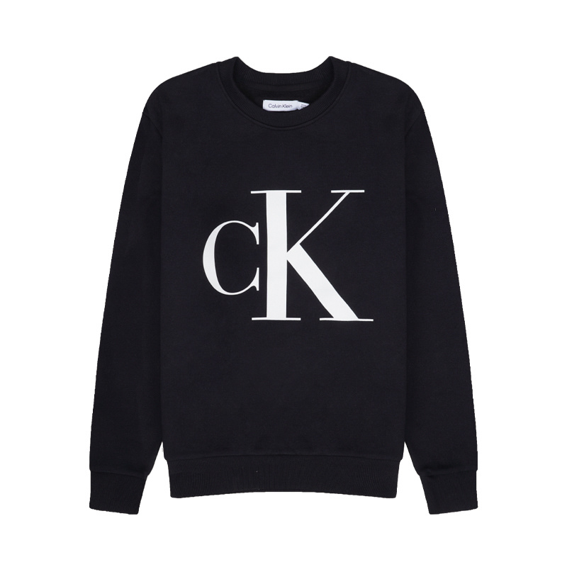 【秋季】CALVIN KLEIN/CK男士胸前字母logo 圆领套头卫衣