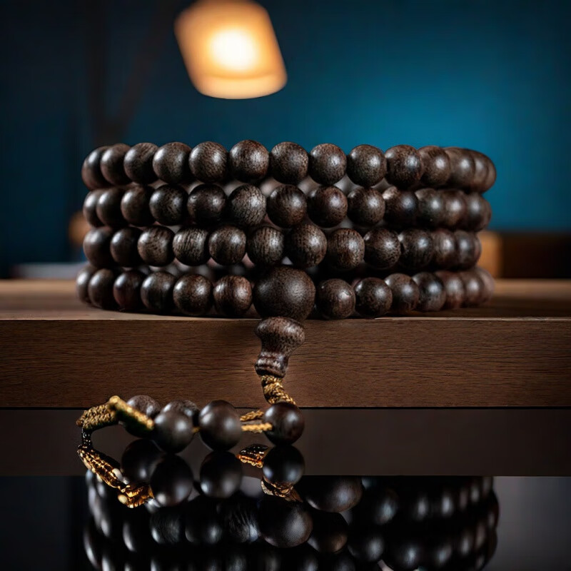 耕鸿沉水级越南惠安沉香108珠手串老料真沉香木佛珠女男款多圈6mm手链 越南惠安沉香6mm*108颗