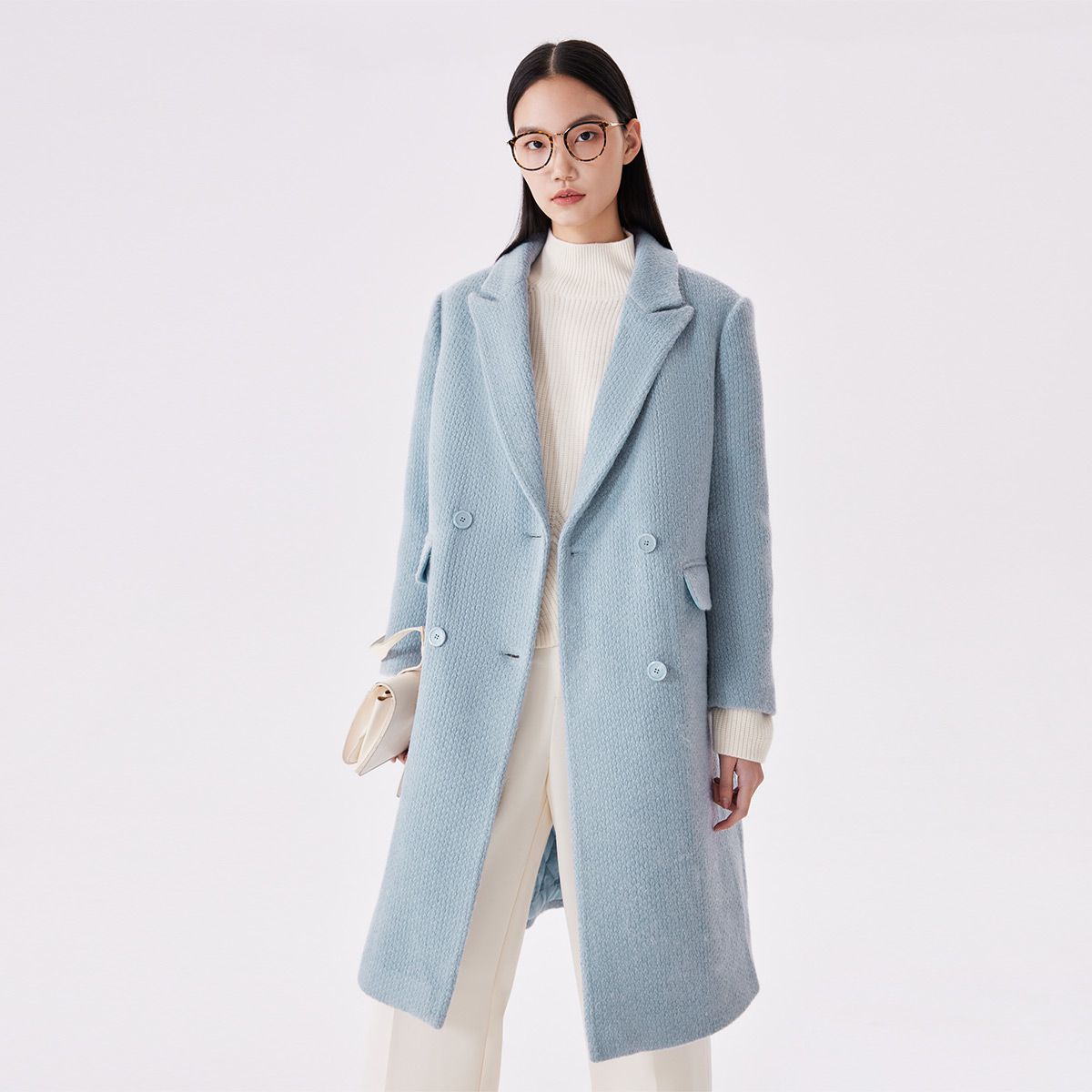 【春秋款】简约纯色廓形夹棉加厚大衣风衣外套女