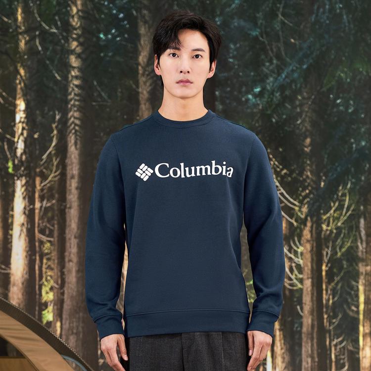户外秋冬男子保暖薄绒运动圆领卫衣