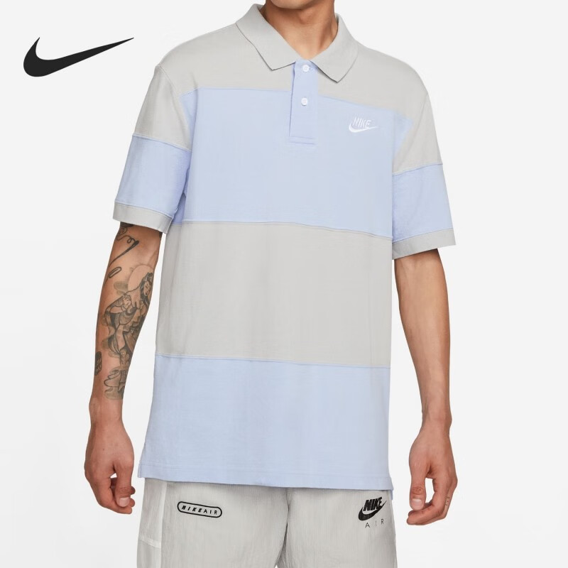 耐克（NIKE）男装 经典POLO衫翻领短袖透气运动T恤909747-100 DM6951-097 XL